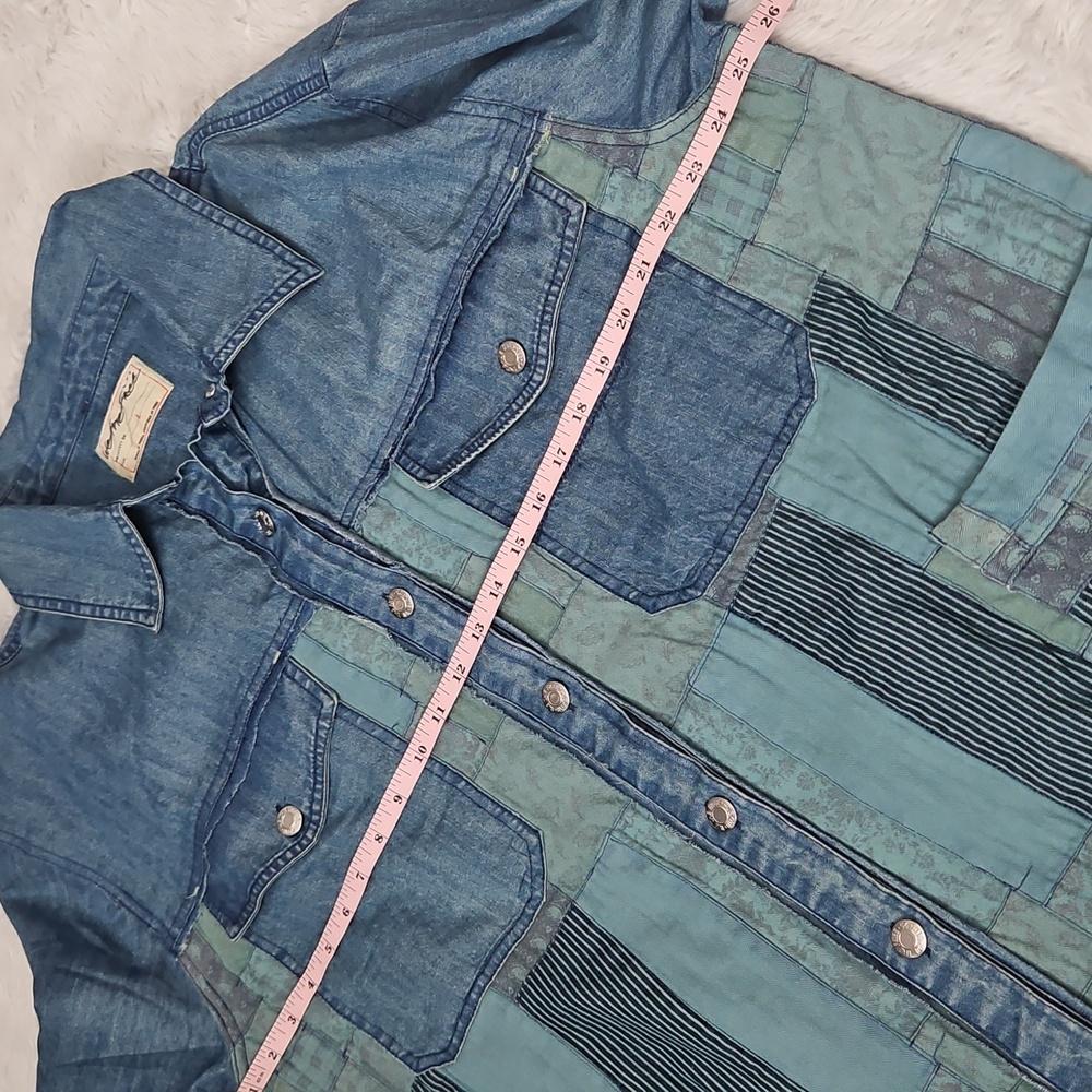 Free People We The Free Heritage Quilted Shirt Jacket Hay Tint Wash - Picture 14 of 16